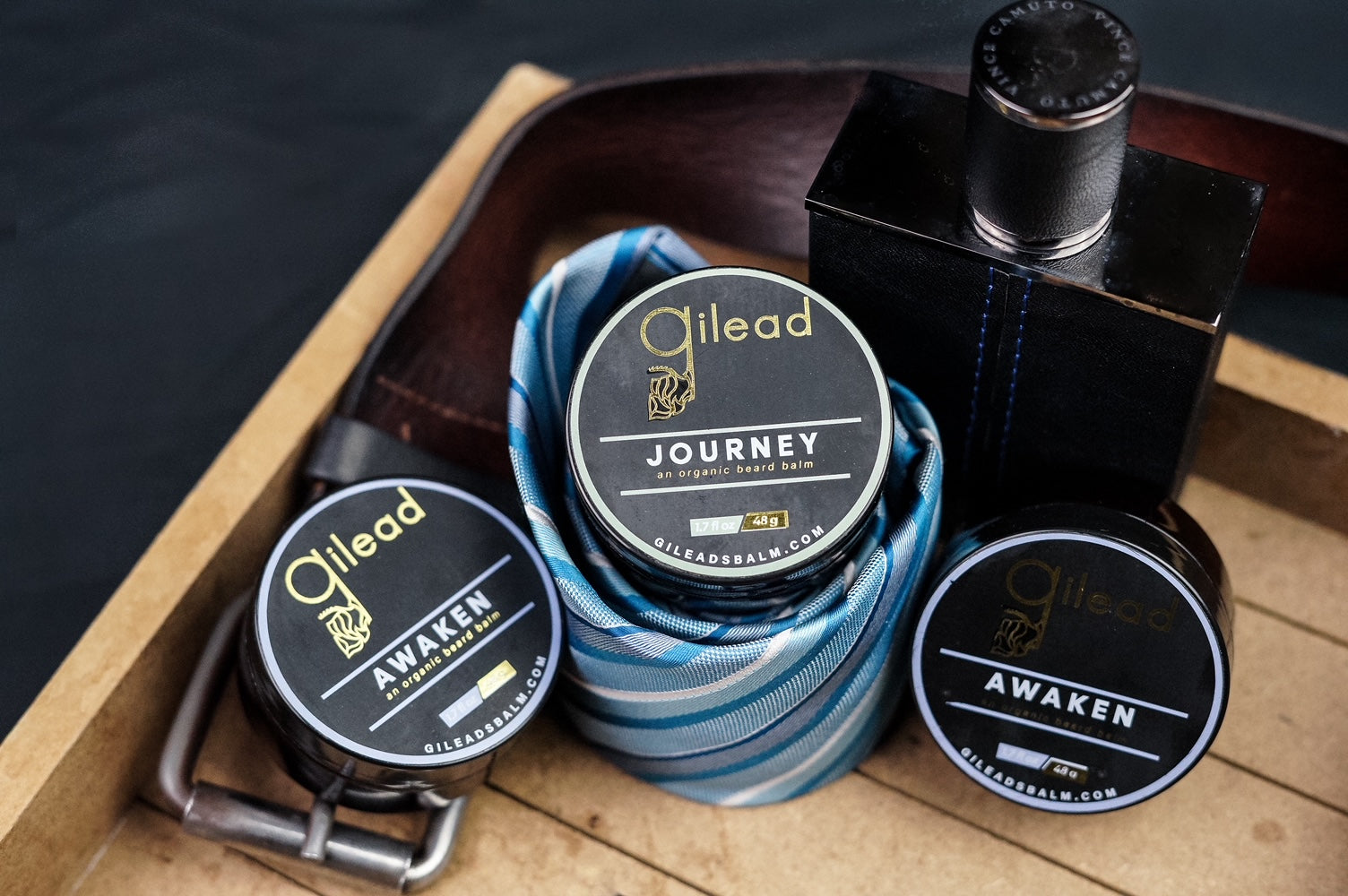 Awaken and Journey are the original beard balms in the lineup of fully organic premium products from the Gilead brand. Not only do Awaken and Journey smell amazing, but they provide the nutrients for your beard to achieve impressive growth while simultaneously becoming softer and healthier. Your beard will love it and others will love your beard! Welcome to the new era of beard care!